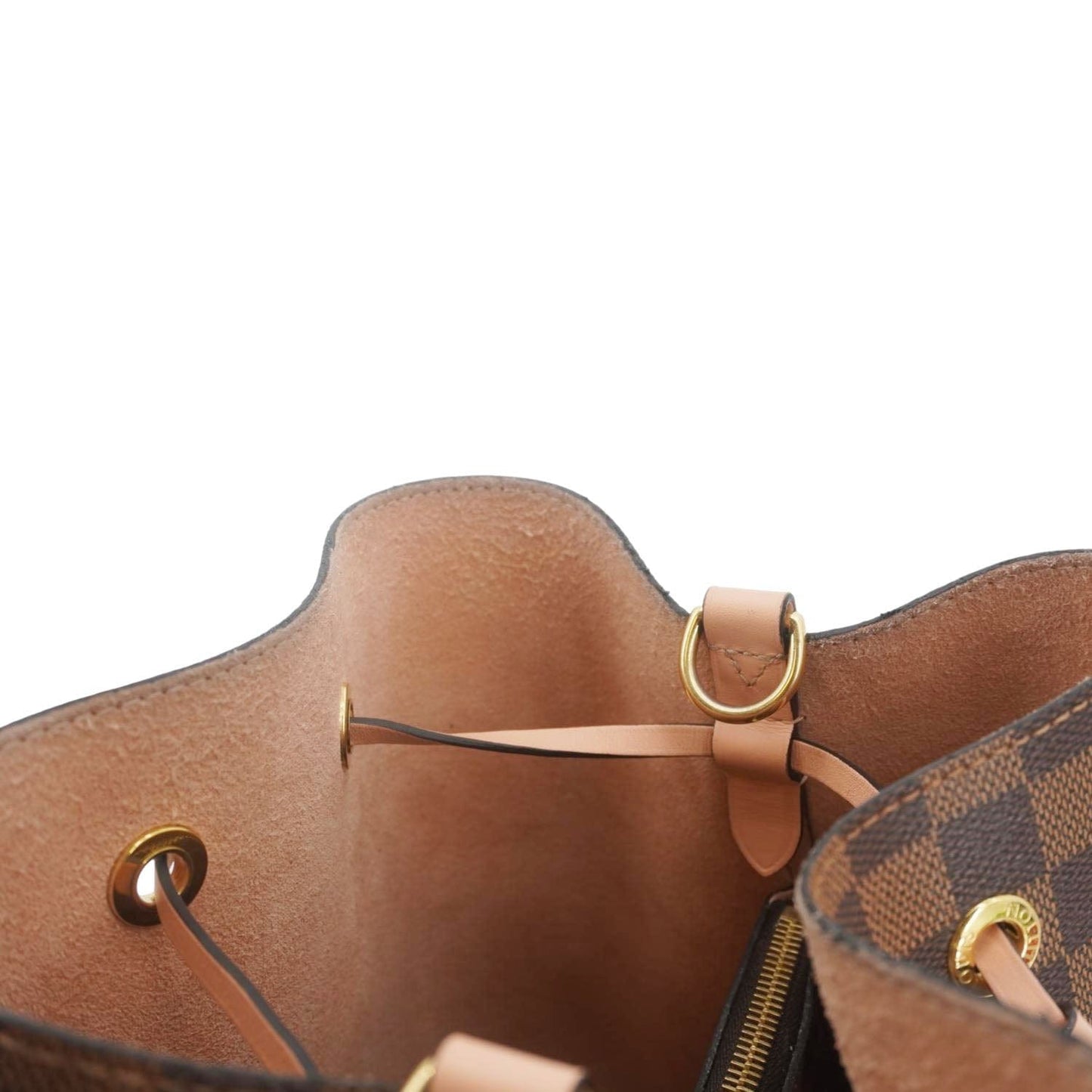 LOUIS VUITTON Neonoe MM Damier Ebene Shoulder Bag Brown