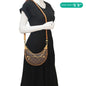 LOUIS VUITTON Loop Half Moon Monogram Canvas Shoulder Bag Brown