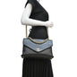 CHANEL Coco Flap Chevron  Stitched Leather Shoulder Bag Black