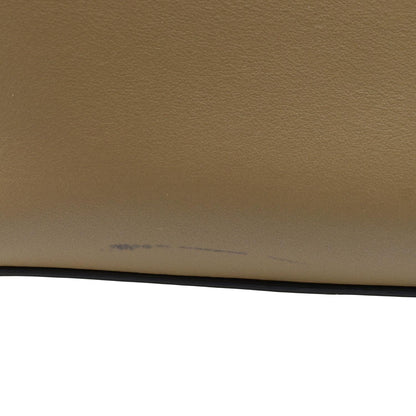 FENDI DotCom Flower Embellished Leather Shoulder Bag Tan