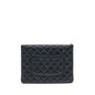 Chanel 2.55 Leather Clutch with Charm Black
