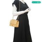 CHANEL Rock The Corner Flap Quilted Leather Shoulder Bag Beige