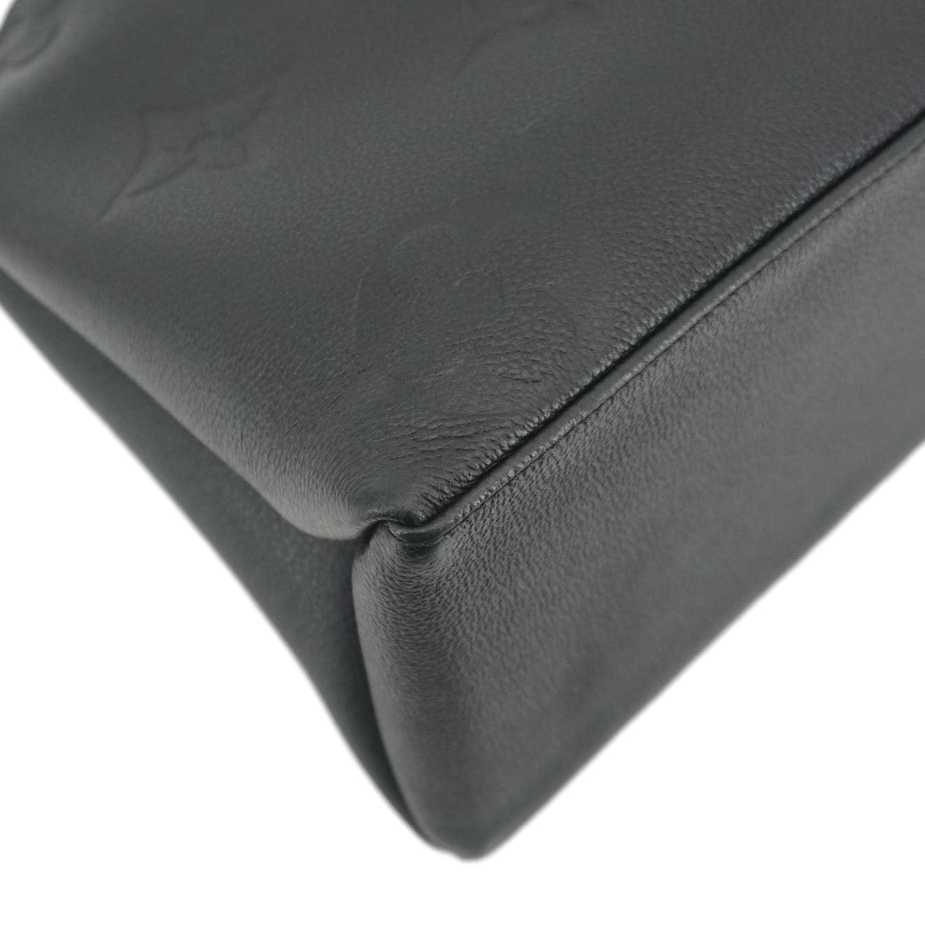 LOUIS VUITTON Grand Palais MM Monogram Empreinte Leather Shoulder Bag Black