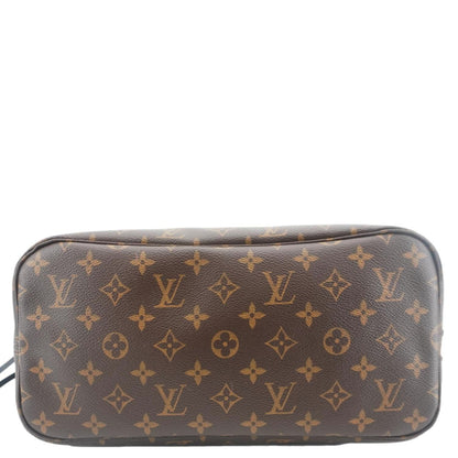 LOUIS VUITTON Neverfull MM World Tour Monogram Canvas Tote Shoulder Bag Brown