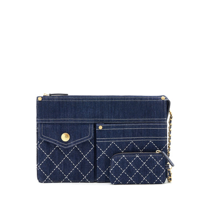 Chanel Danim Clutch With Pouch