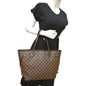 LOUIS VUITTON Neverfull MM Damier Ebene Shoulder Bag Brown