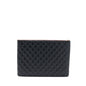 Chanel Quilted Zip and Flap Pouch/Clutch Large Model Lambskin Black L