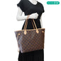 LOUIS VUITTON Neverfull MM Monogram Canvas Shoulder Bag Brown