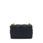 Chanel 22s Small Denim CC Logo Shoulder Bag