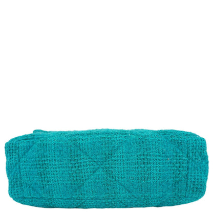 CHANEL 19 Flap Medium Quilted Tweed Shoulder Bag Teal