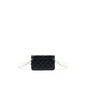 Chanel Giant Pearl Clutch With Chain Calfskin Black L