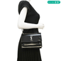YVES SAINT LAURENT Monogram Sunset Medium Leather Shoulder Bag Black