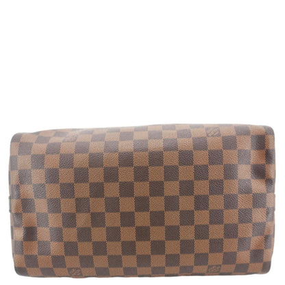 LOUIS VUITTON Speedy 30 Bandouliere Damier Ebene Shoulder Bag Brown