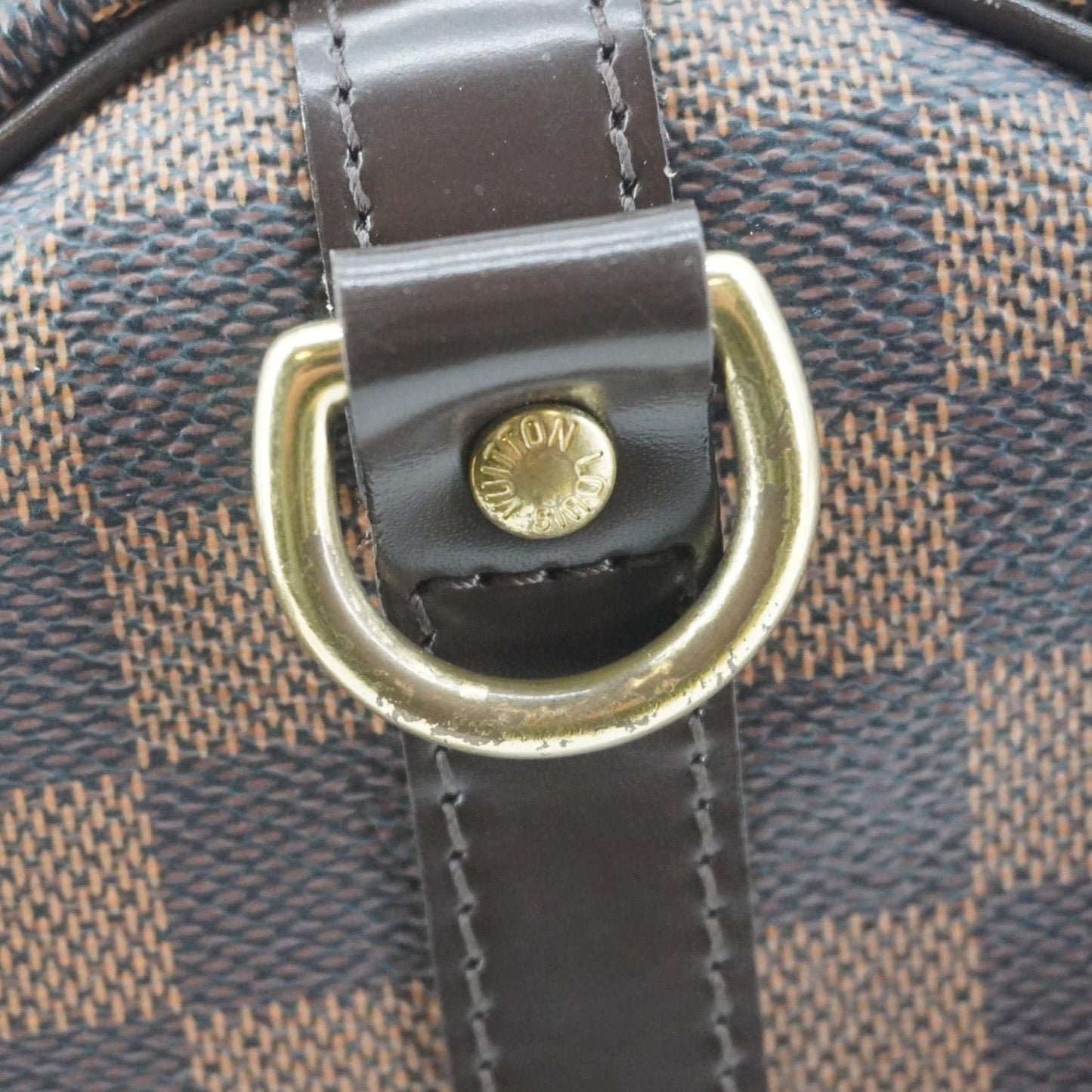 LOUIS VUITTON Speedy 30 Bandouliere Damier Ebene Shoulder Bag Brown