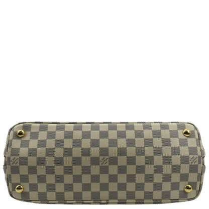 LOUIS VUITTON Calvi Damier Azur Shoulder Bag White