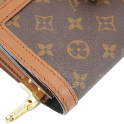 LOUIS VUITTON Dauphine Monogram Reverse Canvas Shoulder Bag Brown