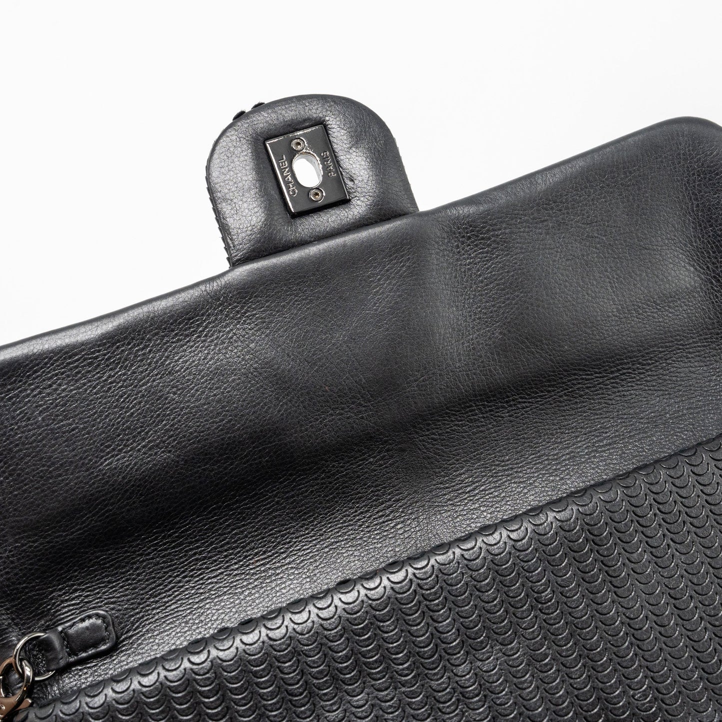 Chanel Flap Clutch Lambskin Black with Black Hardware
