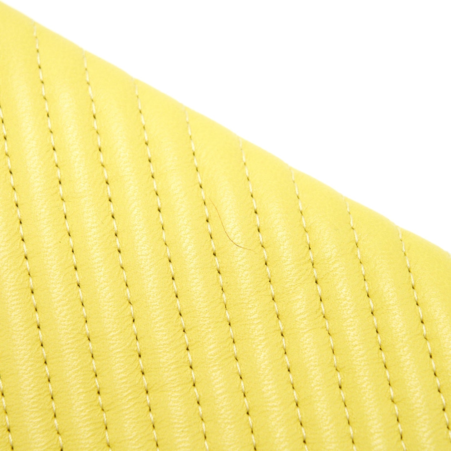 CHANEL CHEVRON CLUTCH BAG IN YELLOW