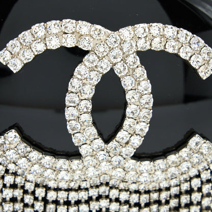 Chanel Runway Orb-shaped Evening Clutch Black with Crystal / Crystal Chain