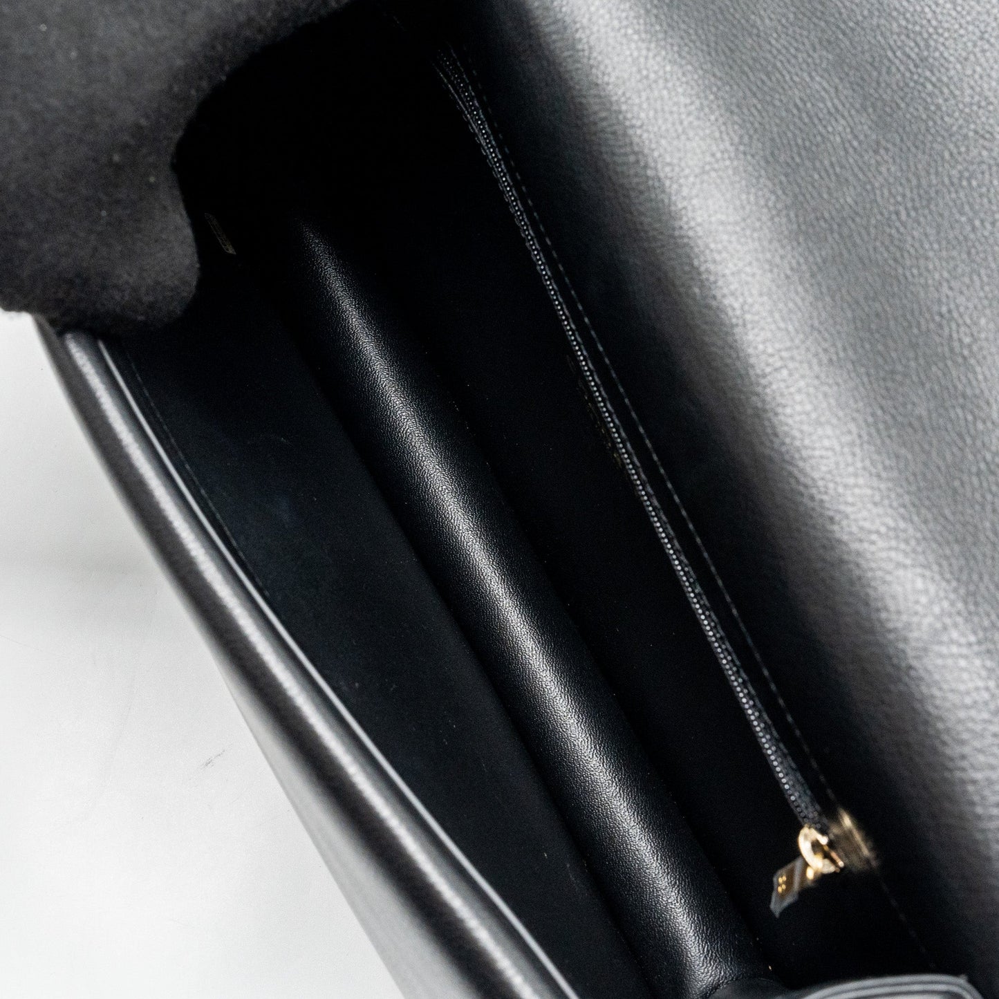Chanel Voyage Chevron Clutch Calfskin Black