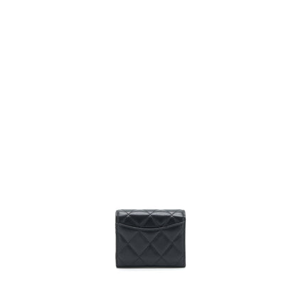 Chanel Pearl Crush Clutch With Chain Lambskin Black