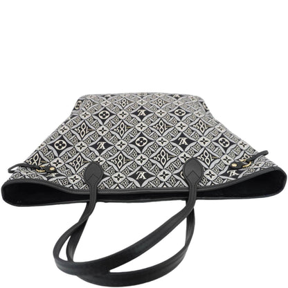 LOUIS VUITTON Since 1854 Neverfull MM Jacquard Shoulder Bag Black