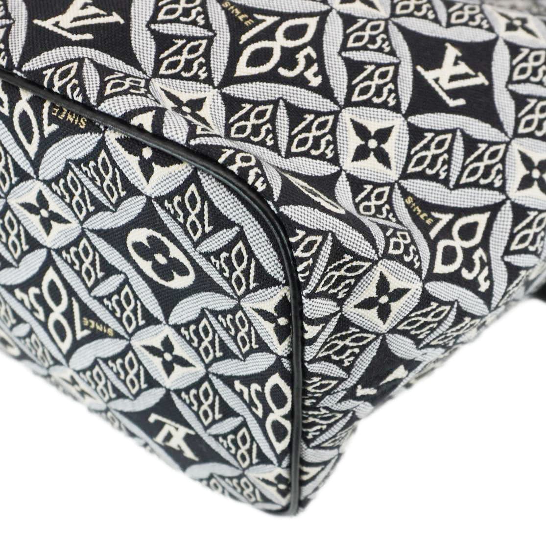 LOUIS VUITTON Since 1854 Neverfull MM Jacquard Shoulder Bag Black