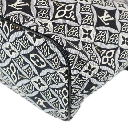 LOUIS VUITTON Since 1854 Neverfull MM Jacquard Shoulder Bag Black