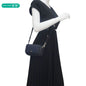 GUCCI Ophidia Super Mini GG Supreme Canvas Shoulder Bag Navy Blue 795466