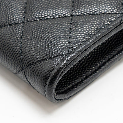Chanel Classic Phone Clutch with Pouch on Chain Caviar Black L