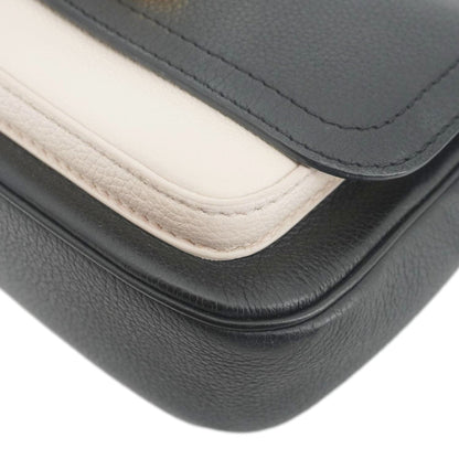 LOUIS VUITTON Lockme Tender Grained Calfskin Leather Shoulder Bag Black