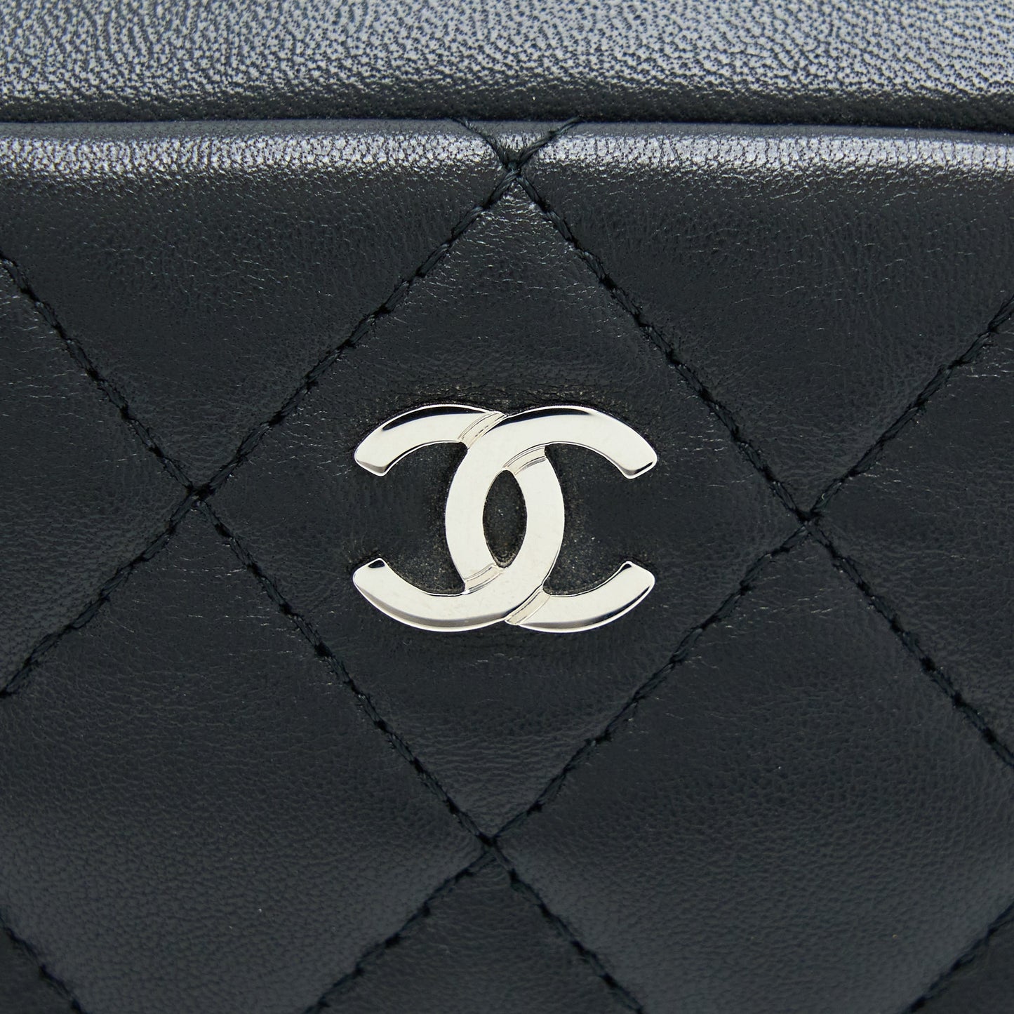 Chanel Camera Clutch Lambskin Black