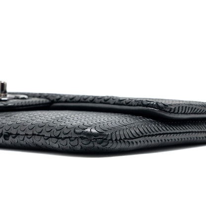 Chanel Flap Clutch Lambskin Black with Black Hardware