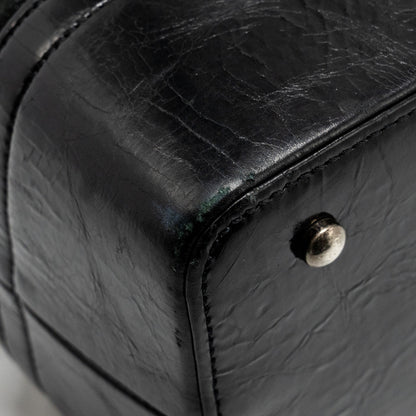 Chanel large quilted shoulder bag Calfskin black