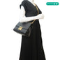 GUCCI Padlock Medium Leather Chain Shoulder Bag Black 409486