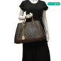LOUIS VUITTON Montaigne GM Monogram Canvas Shoulder Bag Brown