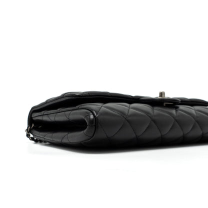 Chanel Timeless Clutch with Chain Lambskin Black Ruthenium Hardware