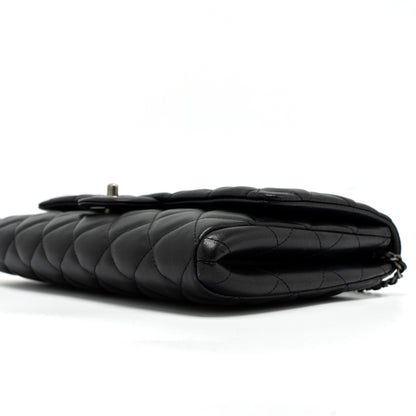 Chanel Timeless Clutch with Chain Lambskin Black Ruthenium Hardware