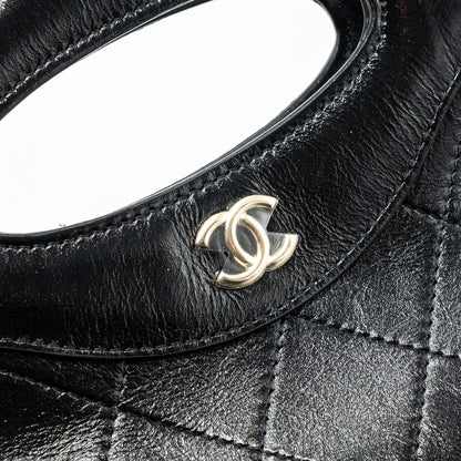 Chanel 24c Mini 31 Clutch With Chain Shiny Calfskin  Black L(Microchip)