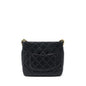 Chanel 22A Twist Your Buttons Hobo Shoulder Bag Caviar Black  (Microchip)