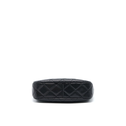 Chanel 22A Twist Your Buttons Hobo Shoulder Bag Caviar Black  (Microchip)