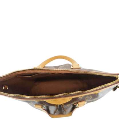 LOUIS VUITTON Palermo PM Monogram Canvas Shoulder Bag Brown