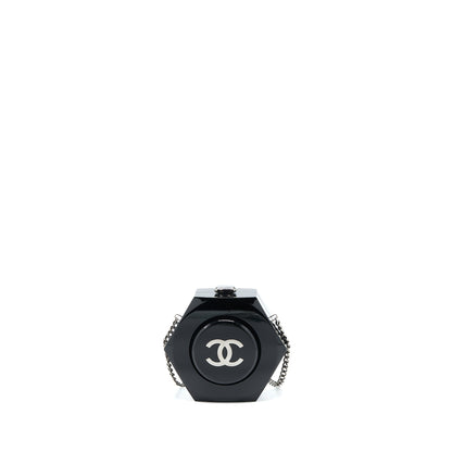 Chanel 18a CC Logo Evening Clutch Black