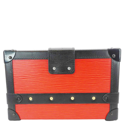 LOUIS VUITTON Petite Malle Epi Leather Shoulder Bag Coquelicot
