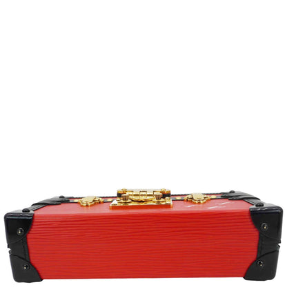 LOUIS VUITTON Petite Malle Epi Leather Shoulder Bag Coquelicot
