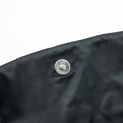 Chanel quilted flap shoulder bag nylon black