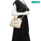 CHANEL Iridescent 19 Flap Calfskin Quilted Leather Shoulder Bag Metallic Gold