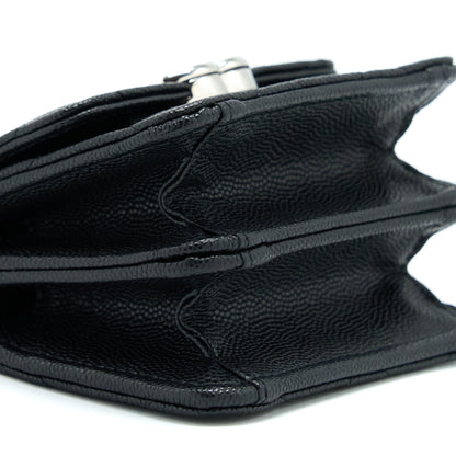 Chanel Clutch With Chain Caviar Black