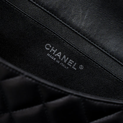 Chanel Timeless Clutch with Chain Lambskin Black Ruthenium Hardware