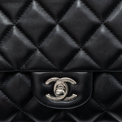 Chanel Timeless Clutch with Chain Lambskin Black Ruthenium Hardware